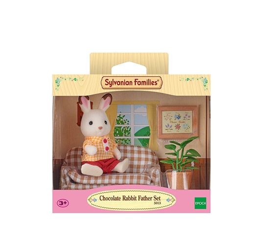 Изображение Sylvanian Families Chocolate Rabbit Father Set (Settee)