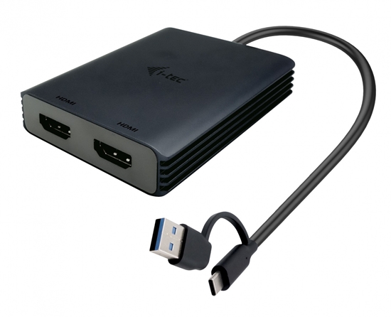 Picture of Adapter USB-A/USB-C Dual 4K/60 Hz HDMI Video 