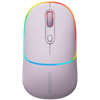 Picture of Mysz Canyon CANYON MW-22, 2 in 1 Wireless optical mouse with 4 buttons,Silent switch for right/left keys,DPI 800/1200/1600, 2 mode(BT/ 2.4GHz), 650mAh Li-poly battery,RGB backlight,Pearl rose, cable length 0.8m, 110*62*34.2mm, 0.085kg