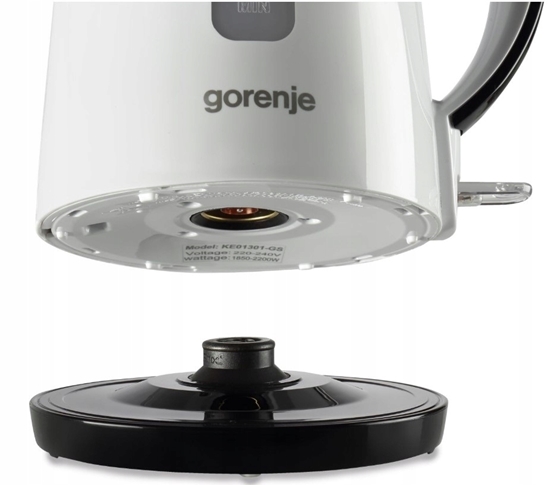 Picture of Gorenje | Kettle | K17PLBW | Electric | 2200 W | 1.7 L | Plastic + metal | 360° rotational base | White