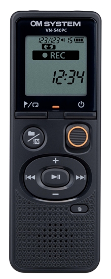 Picture of Olympus | Digital Voice Recorder (OM Branded) | VN-540PC | Black | Segment display 1.39' | WMA