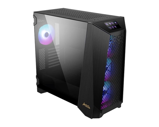 Picture of Case|MSI|MEG PROSPECT 700R|MidiTower|Case product features Transparent panel|Not included|ATX|EATX|MicroATX|Colour Black|MEGPROSPECT700R