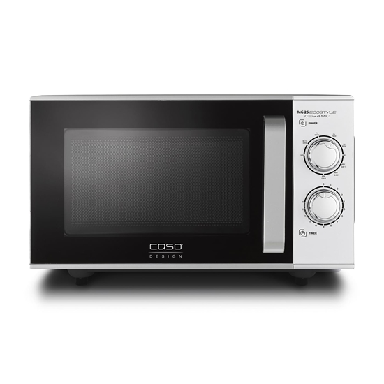 Picture of Caso | Ceramic Microwave Oven with Grill | MG 25 Ecostyle | Free standing | 25 L | 900 W | Grill | Silver