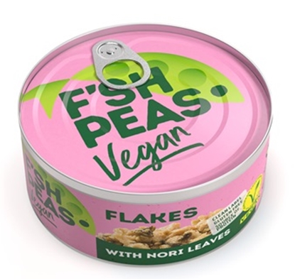 Изображение Vegānās zirņu proteīna pārslas ar Nori lapām 140g, F`SH PEAS