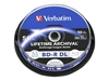 Изображение 1x25 Verbatim BD-R Blu-Ray 25GB 6x Speed Datalife No-ID Cakebox