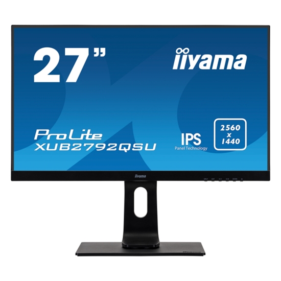 Picture of 24” WQHD IPS technology panel with USB hub, 100Hz refresh rate and height adjustable stand