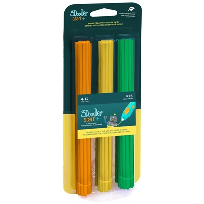 Attēls no 3Doodler Filament Start, 2.5mm, 75szt., 3 kolory, 3DS-ECO-MIX2-75