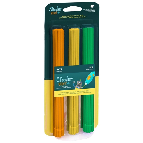 Изображение 3Doodler Filament Start, 2.5mm, 75szt., 3 kolory, 3DS-ECO-MIX2-75