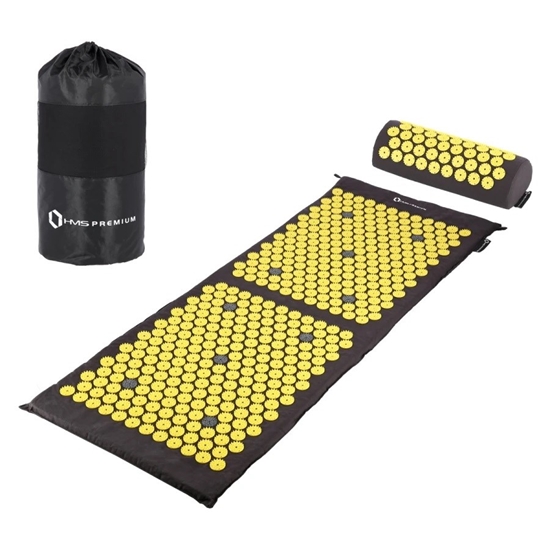 Picture of Acupressure mat with cushion HMS AKM04 Premium black