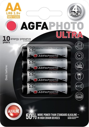 Picture of Agfa Photo AgfaPhoto Batterie Alkaline Ultra -AA  LR06 Mignon      4St.