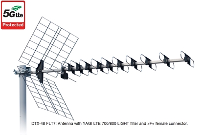 Attēls no Antena RTV Iskra TV Antena ISKRA DTX-48 FLT7 Silver