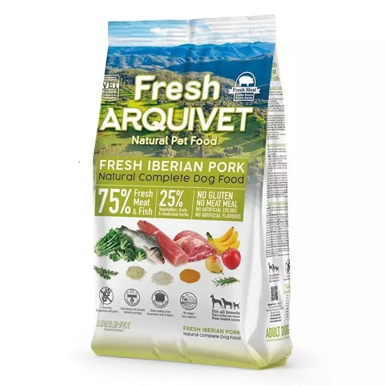 Picture of ARQUIVET Fresh Iberian Pork and fish - semi-moist dog food - 2,5kg