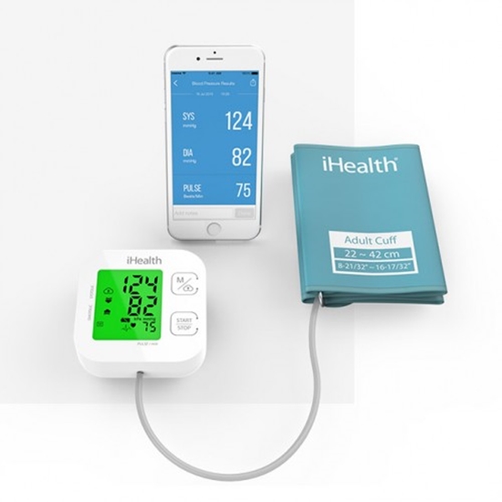 Picture of Asinsspiediena mērītājs iHealth TRACK | Bluetooth | Bezmaksas iOS un Android lietotne