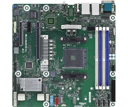 Attēls no Asrock X570D4U motherboard AMD X570 Socket AM4 micro ATX