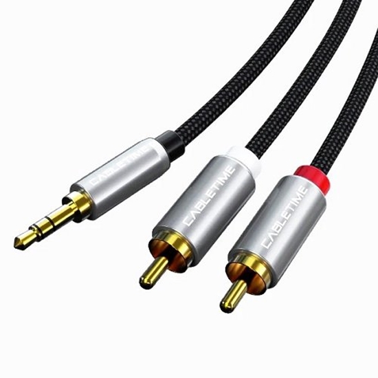 Picture of Audio kabelis 3.5mm - 2x RCA, 1.8m