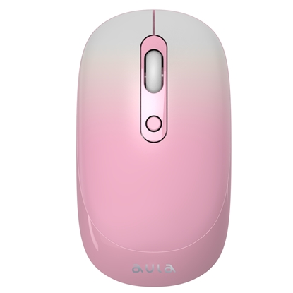 Изображение Aula AM207 2.4G Bezvadu pele ar 4 pogām (800-1900dpi) Pink