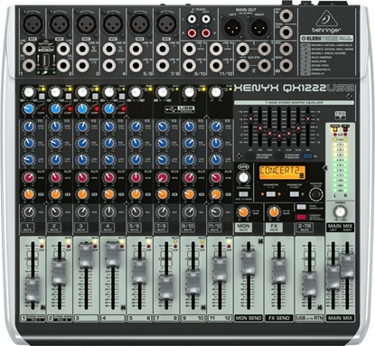 Attēls no Behringer QX1222USB audio mixer 16 channels