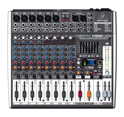 Attēls no Behringer X1222USB audio mixer 4 channels