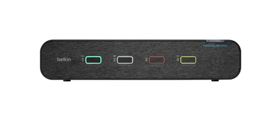 Picture of Belkin Universal 2nd Gen Secure KVM Switch, 4-Port, Dual Head, No CAC