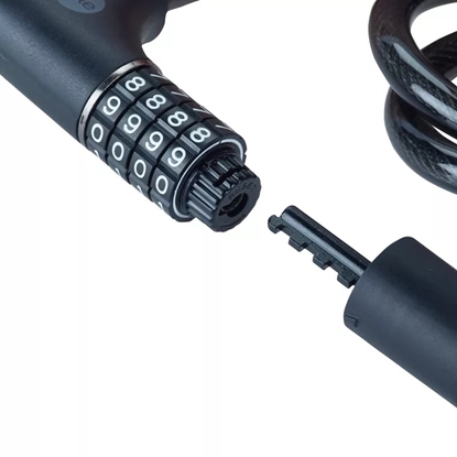 Attēls no Bicycle cable with combination lock and key - YCC0/12/100/2 Black