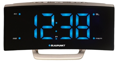 Attēls no Blaupunkt CR7BK radio Clock Analog & digital Stainless steel