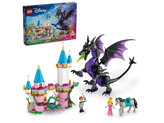 Изображение Blocks LEGO DISNEY 43240 Maleficent's Dragon Form and Aurora's Castle