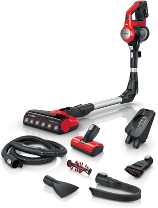 Picture of Bosch BCS711PET stick vacuum/electric broom Battery Dry Bagless 0.3 L Black, Red 3 Ah