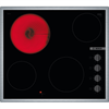 Picture of Bosch Serie 2 PKE645CA2E hob Black, Stainless steel Built-in 60 cm Ceramic 4 zone(s)