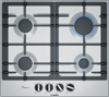 Изображение Bosch Serie 6 PCP6A5B90 hob Black, Stainless steel Built-in 60 cm Gas 4 zone(s)