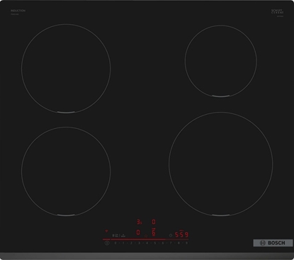 Изображение Bosch Serie 6 PIE631HB1E hob Black Built-in 60 cm Zone induction hob 4 zone(s)