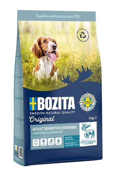 Picture of BOZITA Original Sensitive Digestion Lamb and rice - dry dog food - 3kg