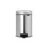 Picture of BRABANTIA atkritumu tvertne ar pedāli NewIcon, 3 l, Matt Steel