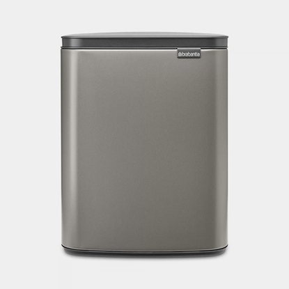 Изображение BRABANTIA atkritumu tvertne Bo,12l,Platinum