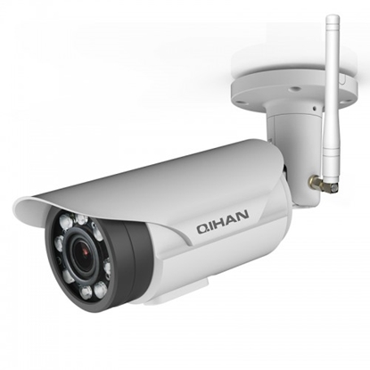 Attēls no Bullet IP camera, 30 FPS@4Mpix, 1/3'' OVT HD CMOS, 2,8-12mm Lens, 40m IR LED, POE