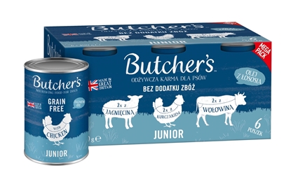 Picture of BUTCHER'S Original Junior Mega pack mix - wet dog food - 6 x 400g