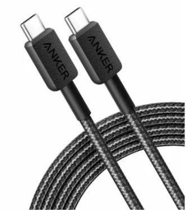 Attēls no CABLE USB-C TO USB-C 0.9M/310 BLACK A81D5H11 ANKER