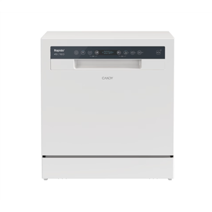 Attēls no Dishwasher | CP 8F9FFW | Free-standing | Width 55 cm | Number of place settings 8 | Number of programs 8 | Energy efficiency class F | Display | White