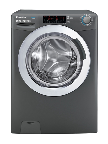 Picture of Candy | Washing Machine | CSS169TWMCRE/1-S | Energy efficiency class A | Front loading | Washing capacity 9 kg | 1600 RPM | Depth 53 cm | Width 60 cm | Display | LCD | Steam function | NFC | Anthracite