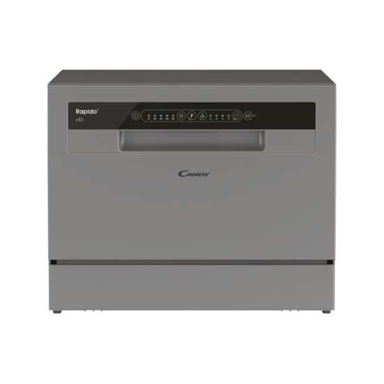 Изображение CANDY Table Top Dishwasher CP 6E51LS, Width 55 cm, Energy class E, Silver