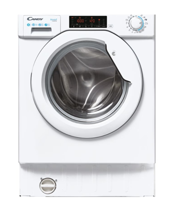 Изображение Candy Washing Machine | CBW 48TWME-S | Energy efficiency class A | Front loading | Washing capacity 8 kg | 1400 RPM | Depth 54 cm | Width 60 cm | LCD | White