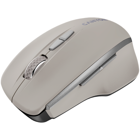 Picture of Mysz Canyon CANYON MW-21, 2.4 GHz Wireless mouse ,with 7 buttons, DPI 800/1200/1600, Battery: AAA*2pcs,Cosmic Latte,72*117*41mm, 0.075kg