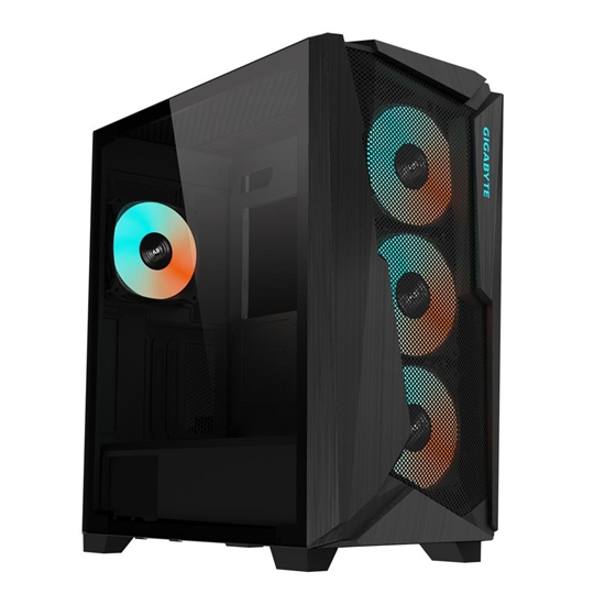 Picture of Case|GIGABYTE|C301G V2 BLACK|MidiTower|Case product features Transparent panel|Not included|ATX|EATX|MicroATX|MiniITX|Colour Black|C301GV2