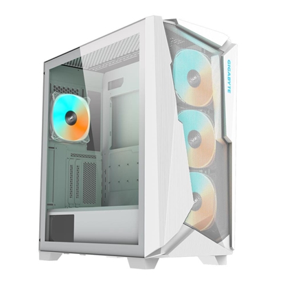 Attēls no Case|GIGABYTE|C301GW V2|MidiTower|Case product features Transparent panel|Not included|ATX|EATX|MicroATX|MiniITX|Colour White|C301GWV2