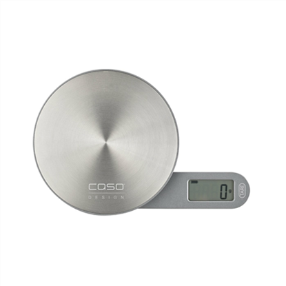 Attēls no Caso  Scales  Kitchen EcoMate  Graduation 1 g  Display type LCD  Maximum weight (capacity) 5 kg  Stainless steel