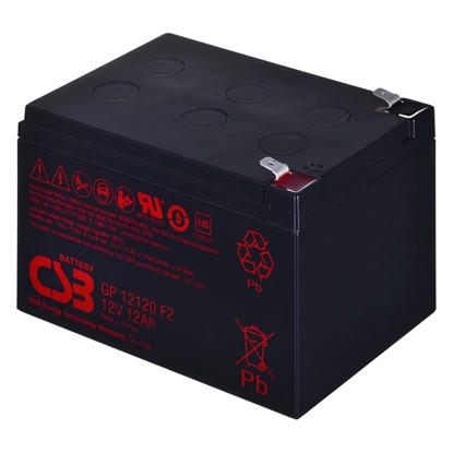 Picture of CSB GP12120F2 12V 12Ah battery