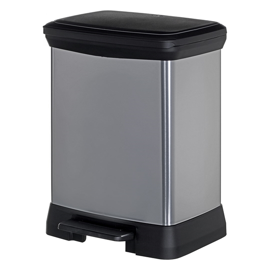 Picture of Curver Deco Bins Deco 28 L Rectangular Plastic Black, Grey