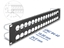 Picture of Delock 19″ D-Type Patch Panel with strain reliefs 32 port 2U black