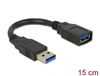 Picture of Delock Extension cable USB 3.0 A-A 15 cm male / female