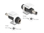 Attēls no Delock Keystone Module DC 5.5 x 2.1 mm female to DC 5.5 x 2.5 mm male white