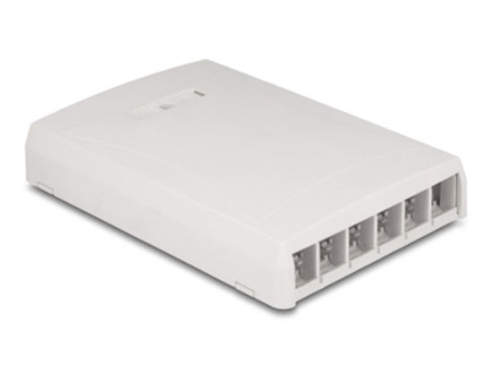 Picture of Delock Keystone Surface Mounted Box surface mounted 6 Port white